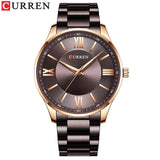 CURREN Stainless Steel Mens Watches New Simple and Classic Quartz Business Watch Thin Clock for Men