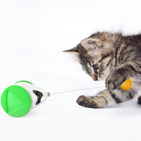 Smart Cat Toy Funny Interactive Cat Toy with Catnip Irregular Rotation Pet Cat Ball Tease Toy Cat Supplies No Battery Needed