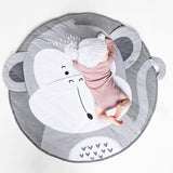 Baby Play Mat Pad Cotton Newborn Infant Crawling Blanket Animal Playmat Round Carpet Floor Rug Kids Children Room Nordic Decor
