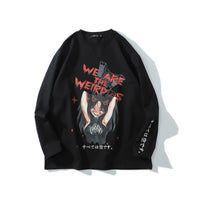 Anime street collar hoodie