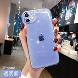 Luxury Candy Transparent Phone Case For iphone 11 12 mini Pro Max XS X XR 7 8 plus SE 2020 Soft Silicone Shockproof Cases Cover