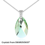 Made With Crystals from Swarovski 6 colors drop pendant necklace for 2019 Mother's Day Christmas New Year gift bijoux