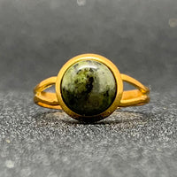 Momiji Natural Stone Open Ring for Women Handmade Bohemian Jewelry Gift Crystal Moonstone Tigereye Wedding Party Ring Adjustable