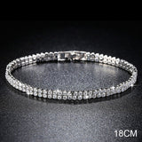 2021 New Fashion Luxury 925 Sterling Silver Tennis women's Bracelets Bangle For Women Christmas Gift Jewelry