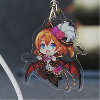 Anime Cosplay LoveLive! school idol project Kotori Tojo Rin Maki Nico Acrylic Keychain Keyring Halloween Cartoon Keychain Gift