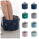 Camping Foot Bath Collapsible Bucket Multi-Use Portable Basin for Soaking Feet Travelling Camping Indoor Outdoor Equipment