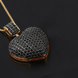 2020 New Gold Copper Pendant Necklace 5 Colors Heart AAA Cubic Zirconia fashion necklaces for women Gift jewelry statement