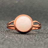 Momiji Natural Stone Open Ring for Women Handmade Bohemian Jewelry Gift Crystal Moonstone Tigereye Wedding Party Ring Adjustable