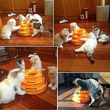 Cat Toy Tower Track Cat Turntable Cat Turntable Three-layer Pet Playtable cat toy  cat toys interactive cat tower