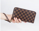 Zipper hand bag, dark case wallet, multi card large money bag