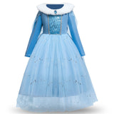 Girls Princess Dresses for 4-10T Children Kids Halloween Cosplay Costume Role-play Clothing Dress