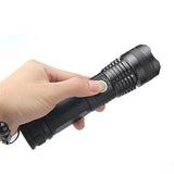 High-power 5 X 5MM LED 20W 5V Micro USB Rechargeable Telescopic Zoom Flashlight Suitable For Camping, Climbing, Night Riding, Caving Waterproof Rating IPX4