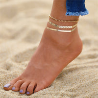 17KM Bohemian Colorful Eye Beads Anklets For Women Gold Color Summer Ocean Beach Ankle Bracelet Foot Leg Chain Jewelry 2021 NEW