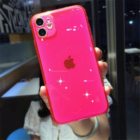 Luxury Candy Transparent Phone Case For iphone 11 12 mini Pro Max XS X XR 7 8 plus SE 2020 Soft Silicone Shockproof Cases Cover