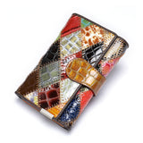 WESTAL Women's Wallet Genuine Leather Patchwork Wallet for Women Clutch Bags for Cellphone Women's Purses Coin Wallets Long 4202