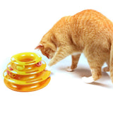 Cat Toy Tower Track Cat Turntable Cat Turntable Three-layer Pet Playtable cat toy  cat toys interactive cat tower