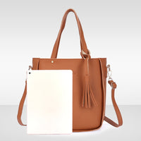 PU Leather Women's Shoulderbag +Casual Tote + Lady Handbag +Card Coin Bags Purse Messenger Satchel 4pcs/set