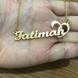 Personalized Iced Name Necklace Stainless Steel Charm Custom Name Jewelry Any Name 11 Font Style To Choose For Girl kids