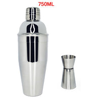 AREYOUCAN 1-7 Pcs Stainless Steel Cocktail Shaker Set Ice Strainer Clip Mixing Spoon Measure Cup Bar Tools Cocktail Set