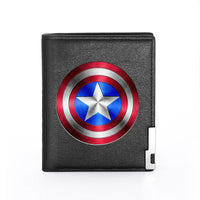 Captain America Theme Printed PU Leather Wallet