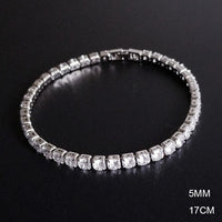 2021 New Fashion Luxury 925 Sterling Silver Tennis women's Bracelets Bangle For Women Christmas Gift Jewelry