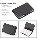 BISI GORO RFID Blocking Card Holder Fashion Men Women Credit Card Wallet Metal Card Case Aluminum Slim Carbon Card ID holder