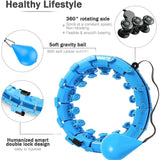 24 Section Smart Weighted Sport Hoops Abdominal Thin Waist Exercise Detachable Hoop Massage Fitness Circles Training Weight Loss