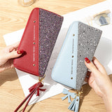 Women Wallet Long Creative Female Card Holder PU Wallet Coin Purses Girls Leather Wallet New Fashion Envelope