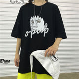 Anime print T-shirt short sleeve