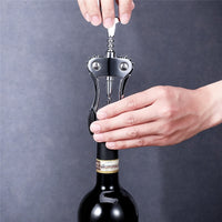 Professional Zinc Alloy Wine Bottle Opener Portable Handle Pressure Corkscrew Red Wine Opener For Kitchen Bar Tool