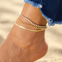 17KM Bohemian Colorful Eye Beads Anklets For Women Gold Color Summer Ocean Beach Ankle Bracelet Foot Leg Chain Jewelry 2021 NEW