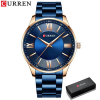 CURREN Stainless Steel Mens Watches New Simple and Classic Quartz Business Watch Thin Clock for Men