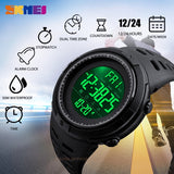 SKMEI Fashion Outdoor Sport Watch Men Multifunction Watches Alarm Clock Chrono 5Bar Waterproof Digital Watch reloj hombre 1251