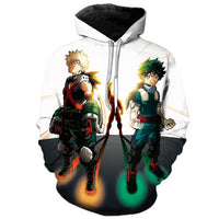 Anime My Hero Academia Hoodie Cosplay Costume Sweatshirts 3D Printed Pullover Men Women Fashion Casual Hoodies