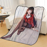 Custom Kakegurui anime Blankets for beds throw blanket soft blanket summer blanket anime blanket travel blanket