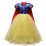 Girls Princess Dresses for 4-10T Children Kids Halloween Cosplay Costume Role-play Clothing Dress