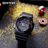 2020 new Sanda men sports watch casual fashion watch electronic watch male waterproof watch men erkek kol saati electronic watch