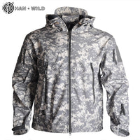 Hiking Army Jackets Men Military Airsoft Camping Tactical Jacket Winter Shark Skin SoftShell Waterproof Jacket Windbreaker