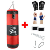 Empty Boxing Sandbag Home Fitness Hook Hanging Kick Punching Bag Boxing Training Fight Karate Punch Muay Thai Sand Bag