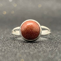 Momiji Natural Stone Open Ring for Women Handmade Bohemian Jewelry Gift Crystal Moonstone Tigereye Wedding Party Ring Adjustable