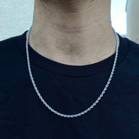 2020 Temperament Fashion Cube Rope Chain Men Necklace Classic Stainless Steel Chain Necklace For Men Jewelry Gift