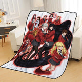 Custom Kakegurui anime Blankets for beds throw blanket soft blanket summer blanket anime blanket travel blanket