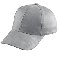 Fashion Women Girls Chic Suede Baseball Cap Solid Sport Visor Hats Adjustable