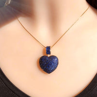 2020 New Gold Copper Pendant Necklace 5 Colors Heart AAA Cubic Zirconia fashion necklaces for women Gift jewelry statement