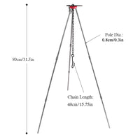 Camping Bonfire Tripod Portable Triangle Support Camping Bonfire Frame Camping Equipment Accessories