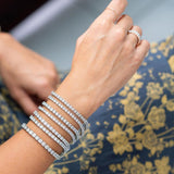 2021 New Fashion Luxury 925 Sterling Silver Tennis women's Bracelets Bangle For Women Christmas Gift Jewelry