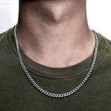 2020 Temperament Fashion Cube Rope Chain Men Necklace Classic Stainless Steel Chain Necklace For Men Jewelry Gift