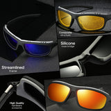 Queshark Men Women Sports Polarized Fishing Sunglasses Cycling Driving Glasses Hunting Camping Hiking Fishing Eyewear