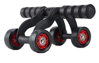 4 Wheels Abdominal Roller for Muscle Exercise Equipment Home Indoor Office Fitness No Noise