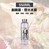 New 1Pc Chinese and Japanese Anime Series Glass Cup Cartoon Figure Stainless Steel Water Bottle Anime Around